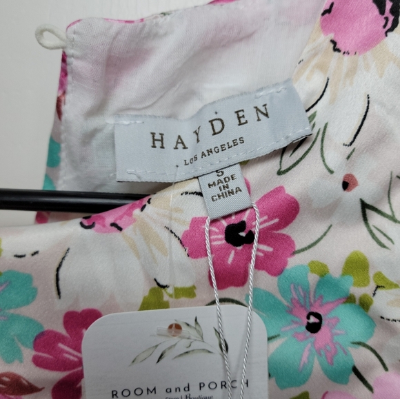 Hayden Los Angeles Pink Fit & Flare Spring Floral Dress Size Small - Picture 12 of 13